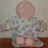 nightgown on tiny doll (10" tall)